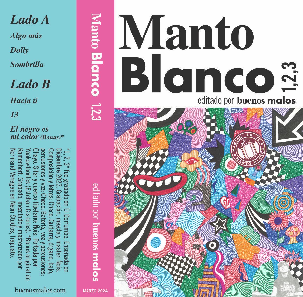 Manto Blanco - 1,2,3 | Cassette